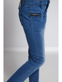 Pantaloni fete din denim cu cusături NDZ206 - Magazin online - Boutique